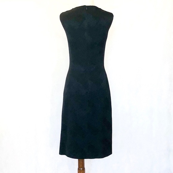 David Meister Black Sleeveless Jacquard Dress - Picture 4 of 8